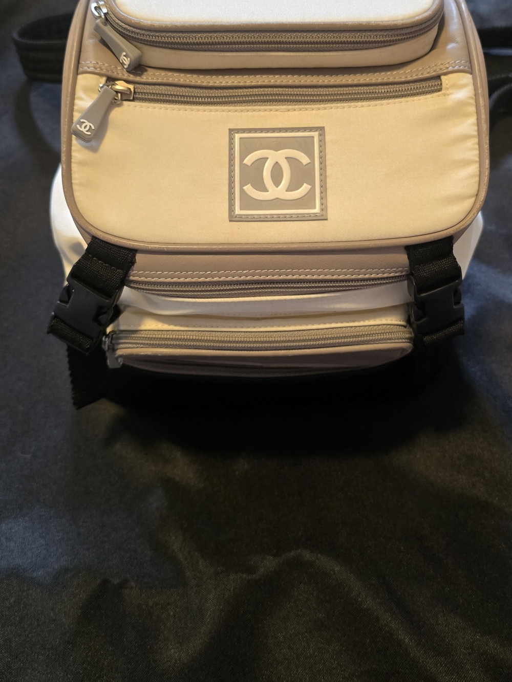 Chanel Authentic Vintage Sport Line Multi-Pocket Tiered Backpack